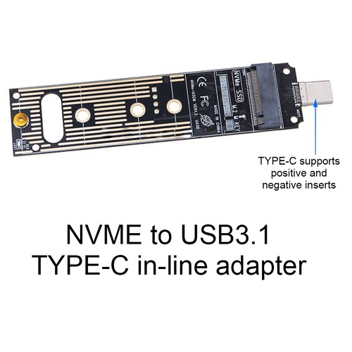 Adaptateur SSD M.2 NVME vers USB 3.1 JMS583 Puce 10Gbps USB3.1 Gen 2 16To pour M2 Nvme - Photo 10/13