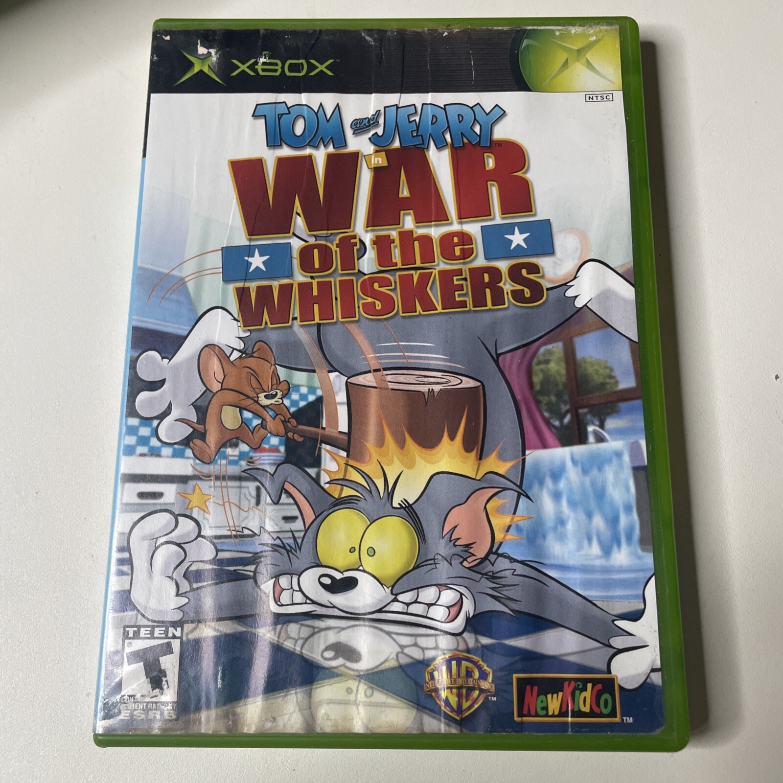 Tom and Jerry in War of the Whiskers (Xbox, 2002) No Manual, Damaged Art. Tested
