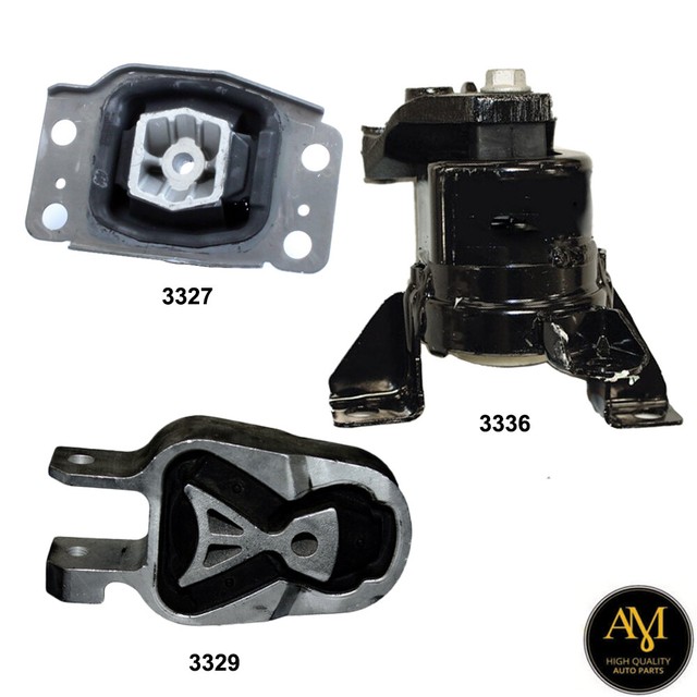 Rear L&R Engine Torque & Trans Mount Set 3PCS for Ford Fusion 1318 2