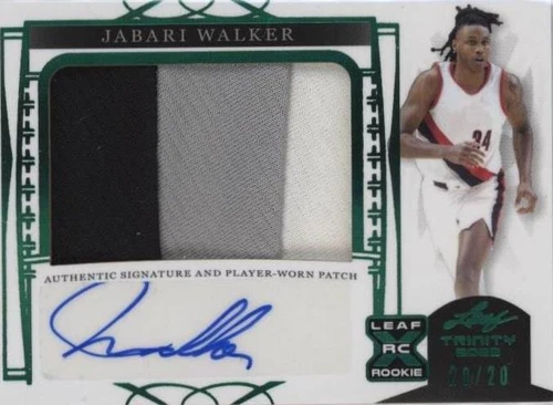 2022-23 Leaf Trinity - Jabari Walker #PA-JW2