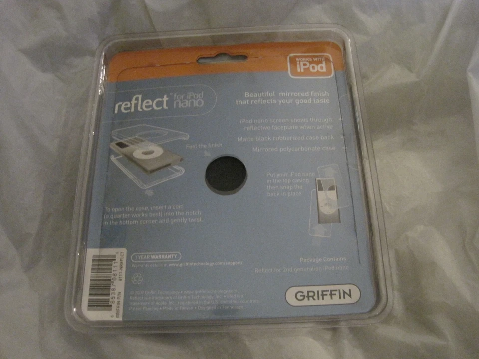 Funda Griffin Reflect Espejada para Apple iPod Nano~Nueva~LBDCT Foto 3 de 4