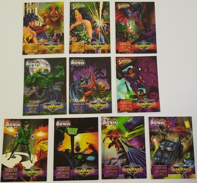 OverPower Kartenspiel CCG DC Lotto 10 Missionskarten Verschieden
