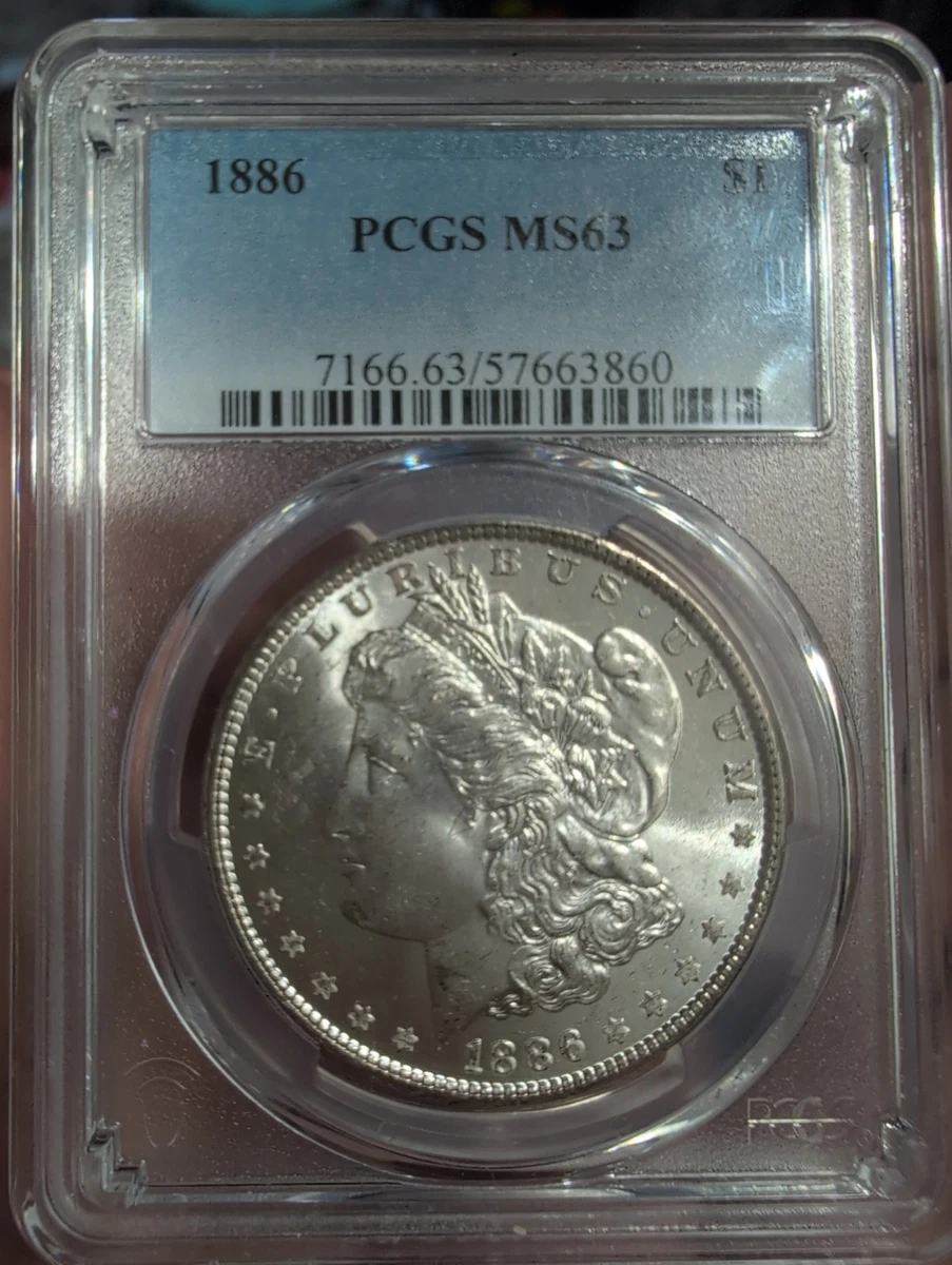 MS 63 Graded 1886 Year Morgan US Dollars (1878-1921) for sale | eBay