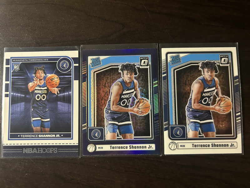 Panini 2024-25 NBA Hoops Rated Rookie 3-Card Lot Terrence Shannon Jr. RC