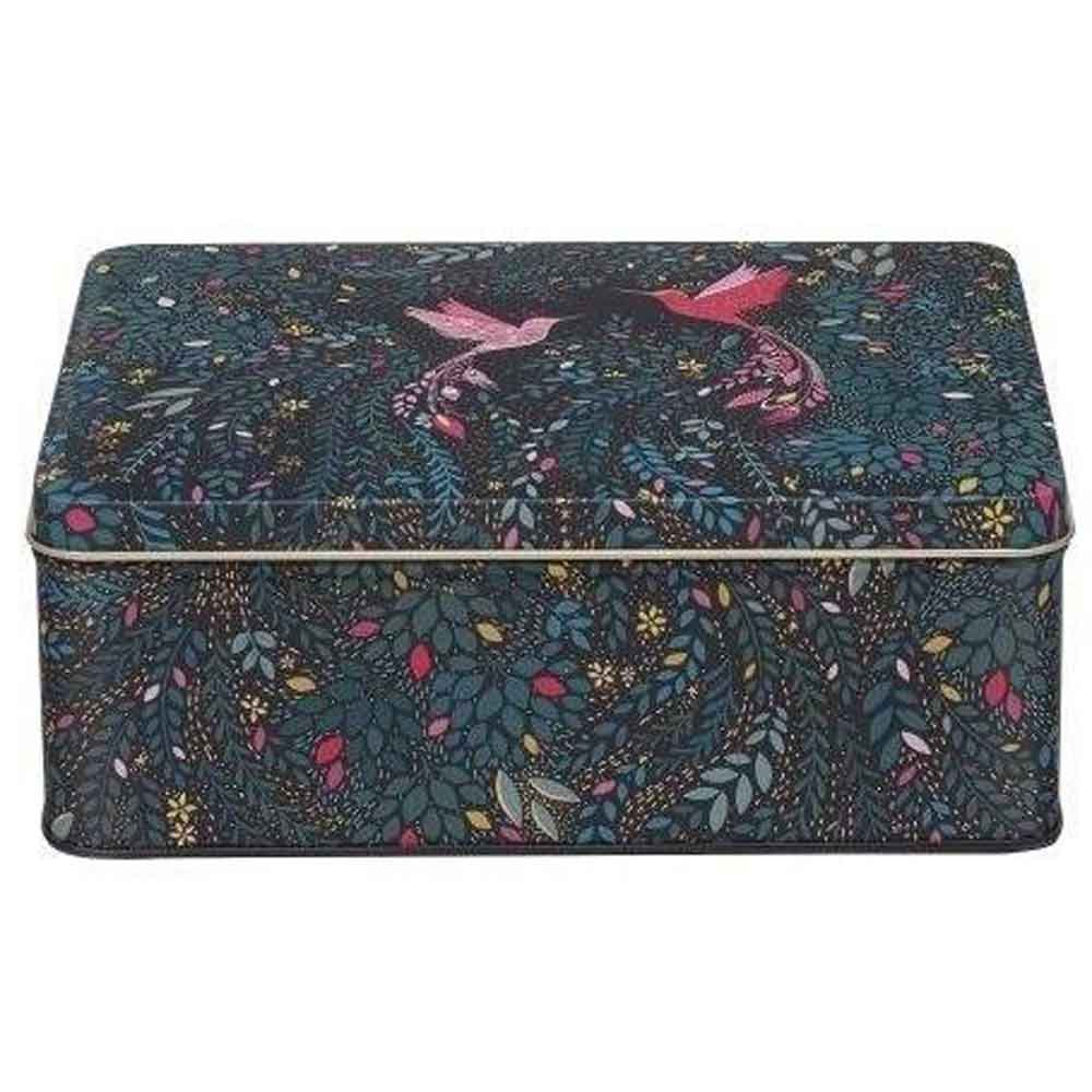 Sara Miller India Design Storage Tin Deep Rectangular Steel 20 x 15 x 7cm