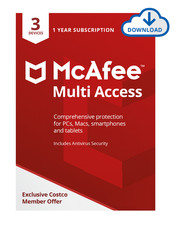1 year McAfee Multi Acess Protection for 3 device 2025