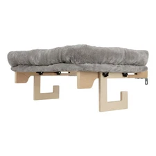 Cat Bed for Window Sill Cat Window Perch with Bolster and Washable Cover