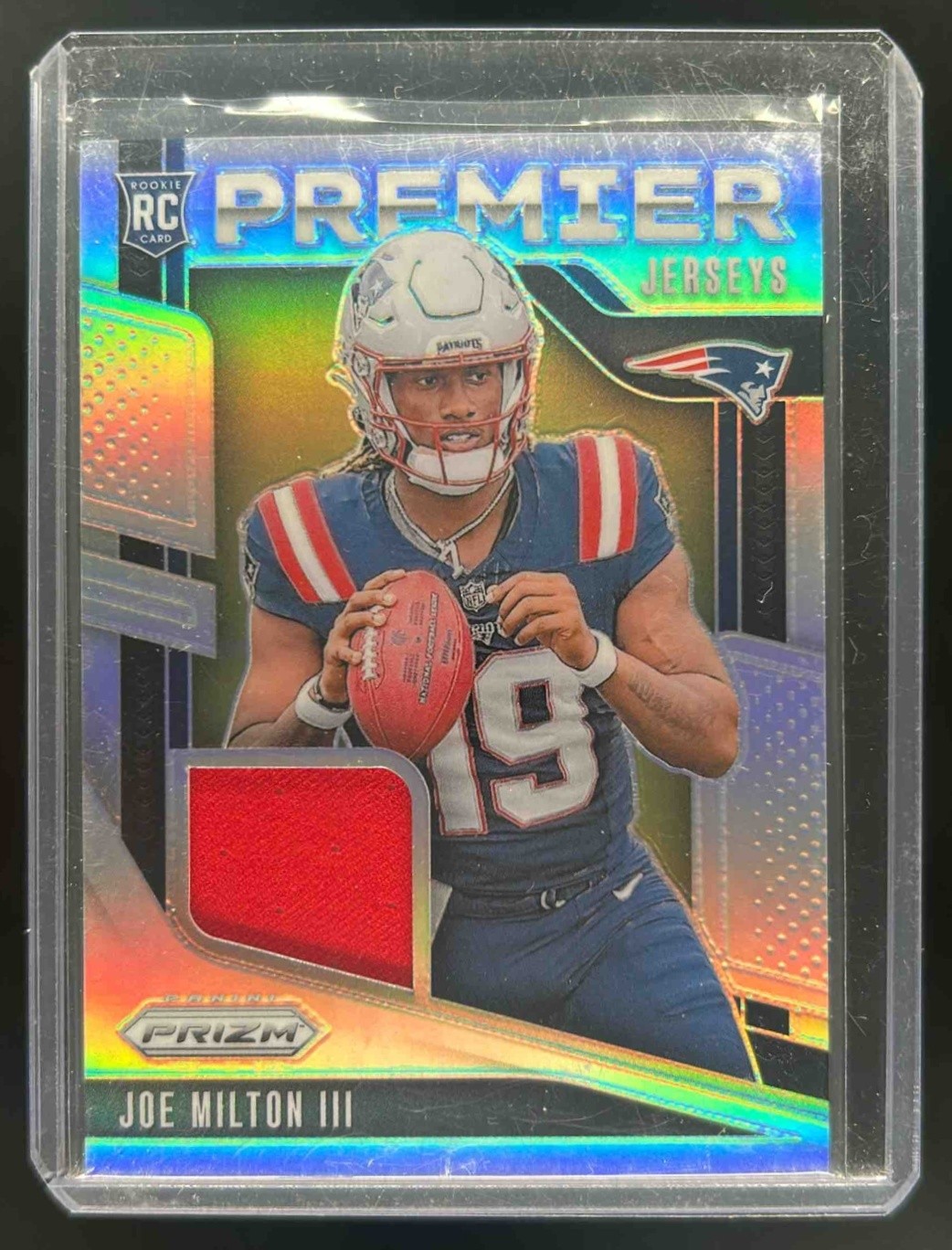 2024 Prizm Joe Milton III Premier Jerseys RC Rookie #PJ-JMN Patriots