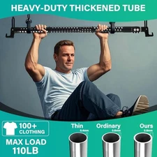 Car Clothes Hanger Bar Expandable Rack 34-54 in