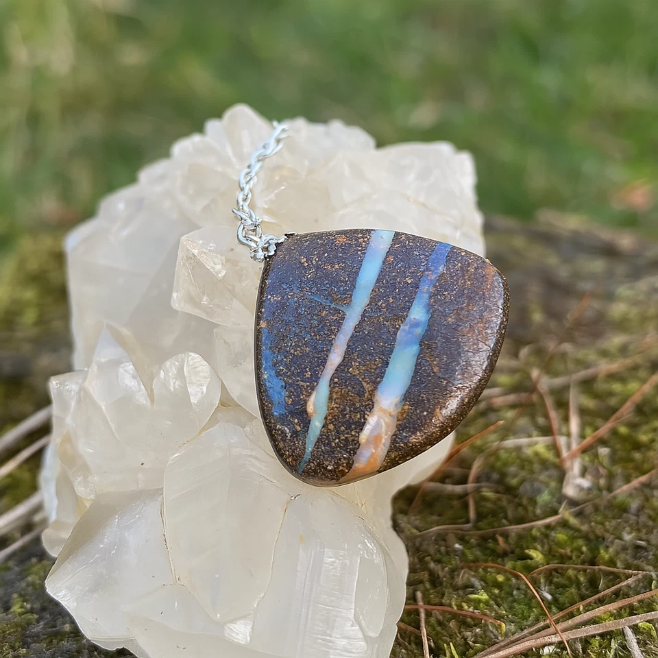 Australian Boulder Opal Pendant - Image 1 of 1