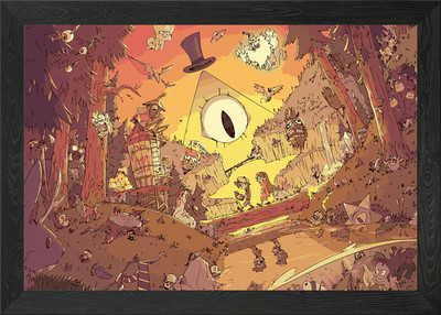 Gravity Falls gerahmtes Wandbild Poster Leinwanddruck Bild