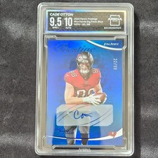 2023 Panini Prestige Cade Otton #274 Xtra Points Blue /99 Auto Arena Club 9.5
