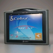 Cobra GPSM 5000 Portable GPS Navigation System with Power Adapter Tested Working