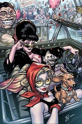HARLEY QUINN X ELVIRA #6 VARIANT CVR K INC 1:15 CHAD HARDIN VIRGIN VARIANT DYNAM
