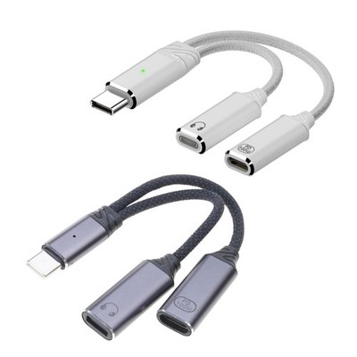 Type C to USB C Adapter Support Charging Data Transfer Type C Cable