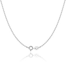 925 Sterling Silver Chain Necklace for Women Girls 1.2mm Cable Chain Italian Thi