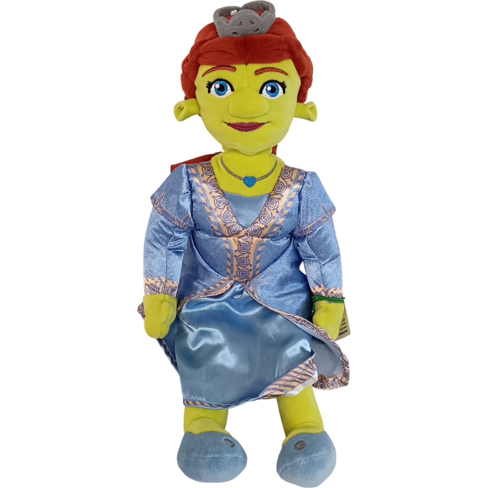 DreamWorks Shrek's Adventure Fiona 30cm Plush Doll Blue Dress Preloved