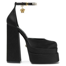 Versace Medusa Aevitas Satin Platform Pumps