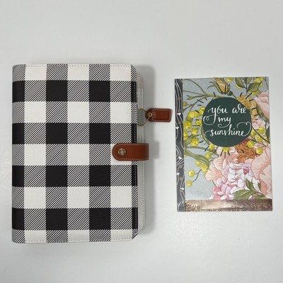 Simple Stories Carpe Diem A5 Planner  Set w/Inserts Buffalo Check