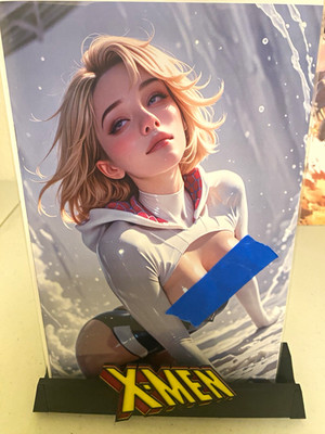 +18 - Spider Gwen Color Comic Cover Art Print / Graphic Novel Cover Shown