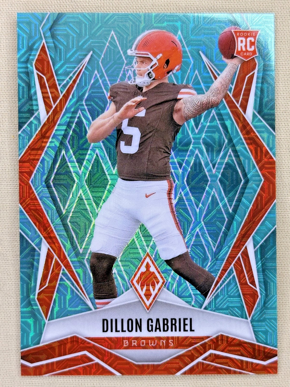 2025 Panini Phoenix Dillon Gabriel RC Teal Mojo /50 Cleveland Browns #175