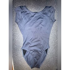 Ballet Rosa Girls Gray Short-Sleeve Dance Leotard Size Child XS