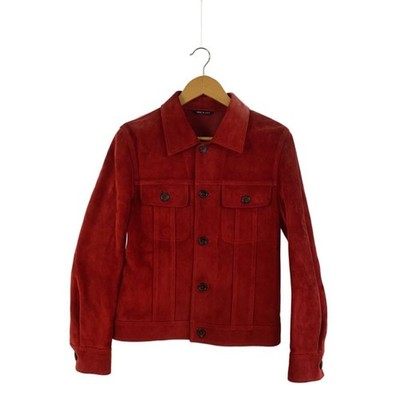 GUCCI Tom Ford Era Suede Jacket Red 44 Archive 00s Leather Rare