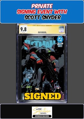 ABSOLUTE BATMAN #20 NICK DRAGOTTA CGC SS 9.8 SCOTT SNYDER SIGNING