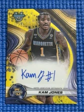 Kam Jones 2024-25 Bowman Best U Auto Yellow Lazer Refractor 45/75 #B24-KJ