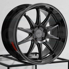18x10.5 Xxr 527d 5x114.3 20 Chromium Black Wheels Rims Set4 73.1