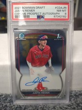 2023 Bowman Draft Chrome Prospect Justin Riemer #CDA-JRI PSA 8 MINT Auto 0s2w