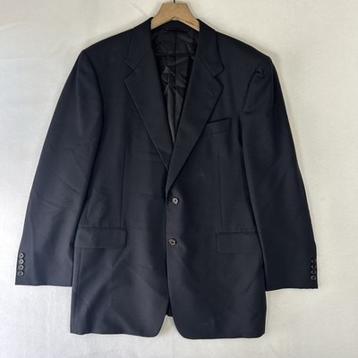 Hickey Freeman Men s Wool Blazer 42R Blue Sport Coat 100% Wool Boardroom
