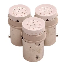 Lot of 3 Idec LSPD-AC120V Pushbutton LED Bulb, White, 120VAC, 22mm Mount