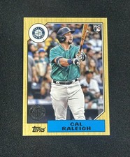 2022 Cal Raleigh Topps Rookie Card 1987 Topps Baseball 35th Anniversary RC