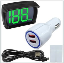 Car HUD GPS Digital Speedometer Speed Meter with LED Large Font Head Up MPH