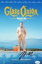 Rian Johnson "Glass Onion: A Knives Out Mystery" Director SIGNED 8x12 Photo ACOA