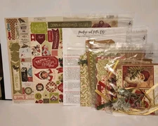 Christmas  Mini Album Scrapbooking Kit-Authentique Ephemera Album DIY