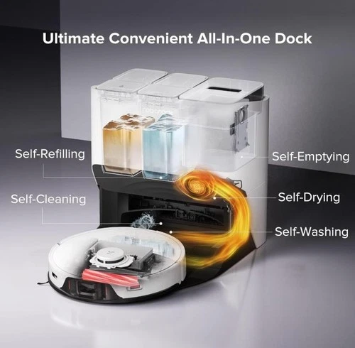 Roborock S8 Pro Ultra Saug- und Wischroboter 8000Pa LiDAR Selbstentleerung WeiB - Bild 3 von 4