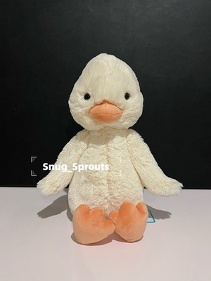 AUTHENTIC‼️ NWT Jellycat Original Bashful Duckling Duck- FAST
