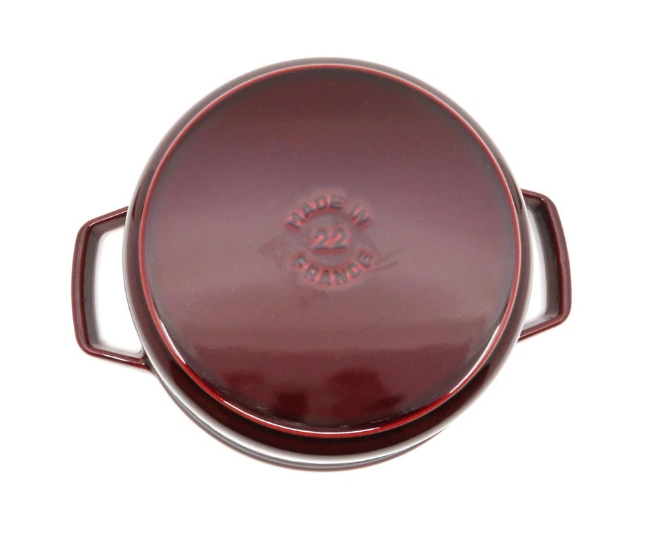 Polvere Cocotte Ronde 22 cm-2,6 L granatina - Immagine 3 di 4