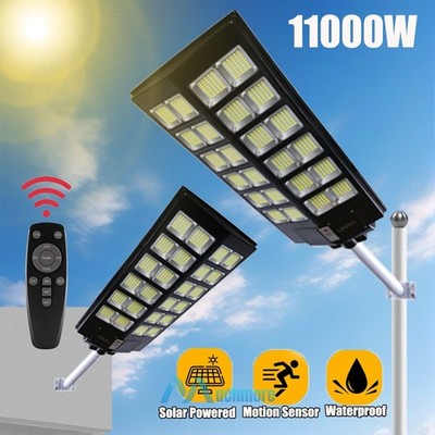 Outdoor Solar Lights Dusk To Dawn Motion Sensor High Powered Solar street Lamps
