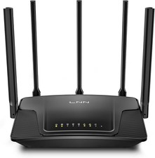 LNN Wi-Fi 6 Router, 3000Mbps Dual Band Wireless Gigabit Routers for Gaming, 20 