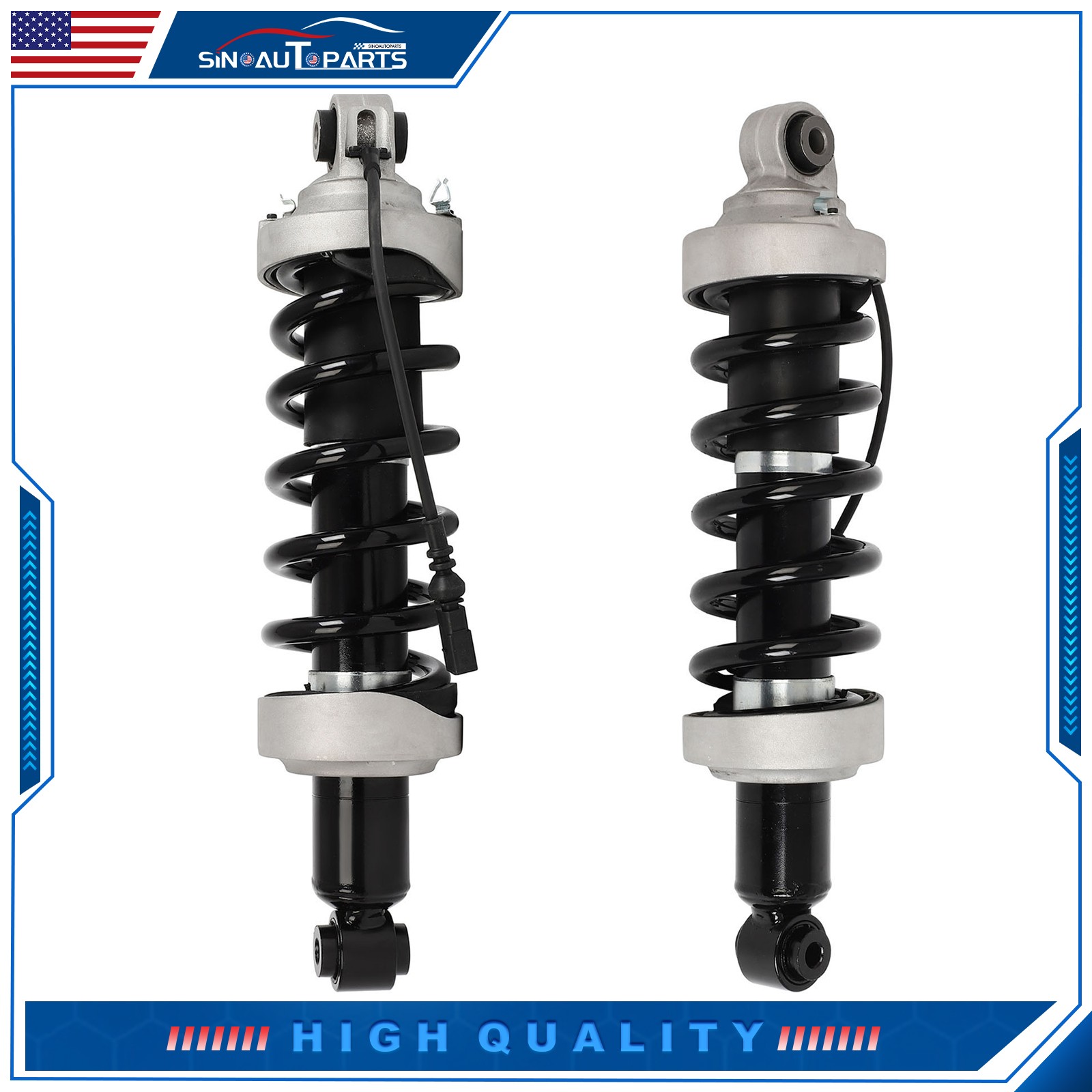 Pair For 2007 2008 2009-2015 Audi R8 V8 V10 Shocks Rear Air Suspension Strut