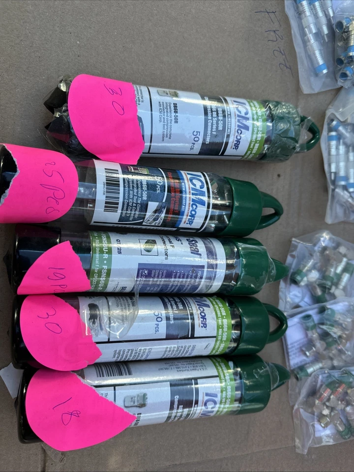 Mixer Over 150 Pack  RCA Compression Connector Male RG-6 , Db6u-50R.+Gift.#F01 - Image 2 of 4