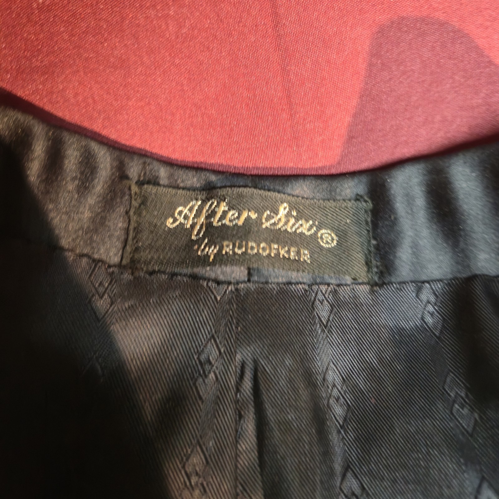 Vintage After Six By Rudofker Blue/Black Tuxedo Jacket Mens Size 36L image 9