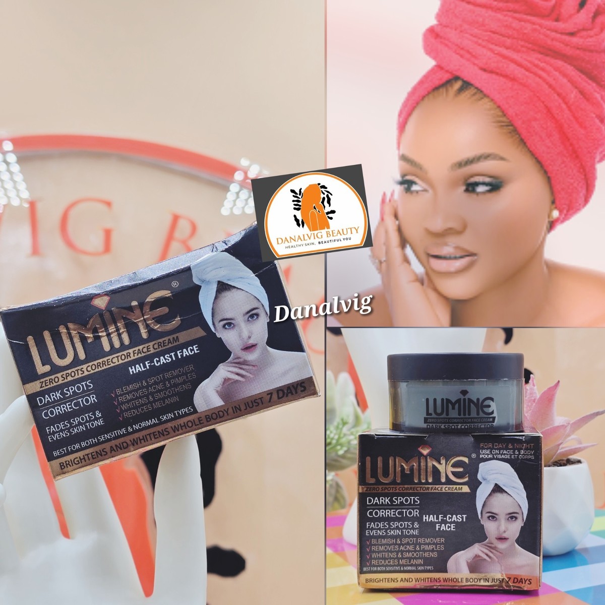 フェイスクリーム lumi Lumine Half-C Face Cream. Dark Spots Corrector. Whiten 7 Days 50ml