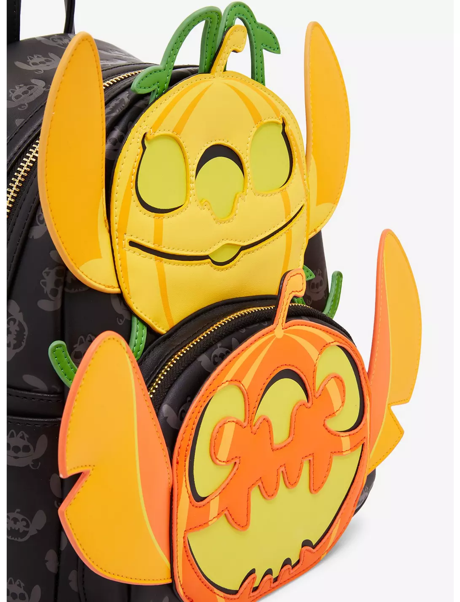 Loungefly Lilo and Stitch Jack o Lantern Halloween mini backpack Loungefly Disney Lilo & Stitch Jack-o main image 3