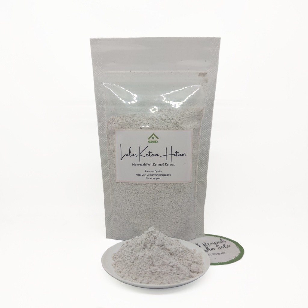 Exfoliante corporal de arroz pegajoso negro en polvo 100 g indonesio herbal s...