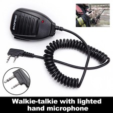 Handheld Speaker Mic Shoulder Microphone for Baofeng UV-5R BF-888S Walkie Talkie