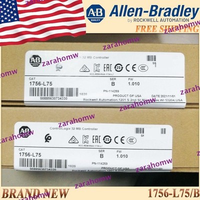 New in Box 1756-L75/B ControlLogix Logix 1756 L75 serB FreeShip 1756L75 US Stock